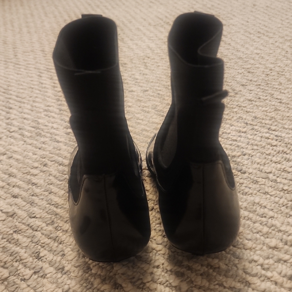 Theory Project Black Ankle Boots Leather Synthetisches Material Size 37 - Picture 6 of 7